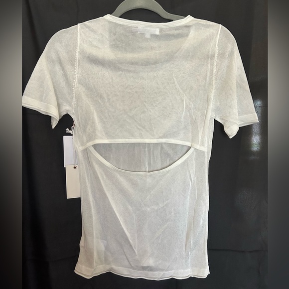 NWT Good Amercian Mesh Top with Peek-A-Boo Back - GA Sz 2 / XS - Picture 2 of 7